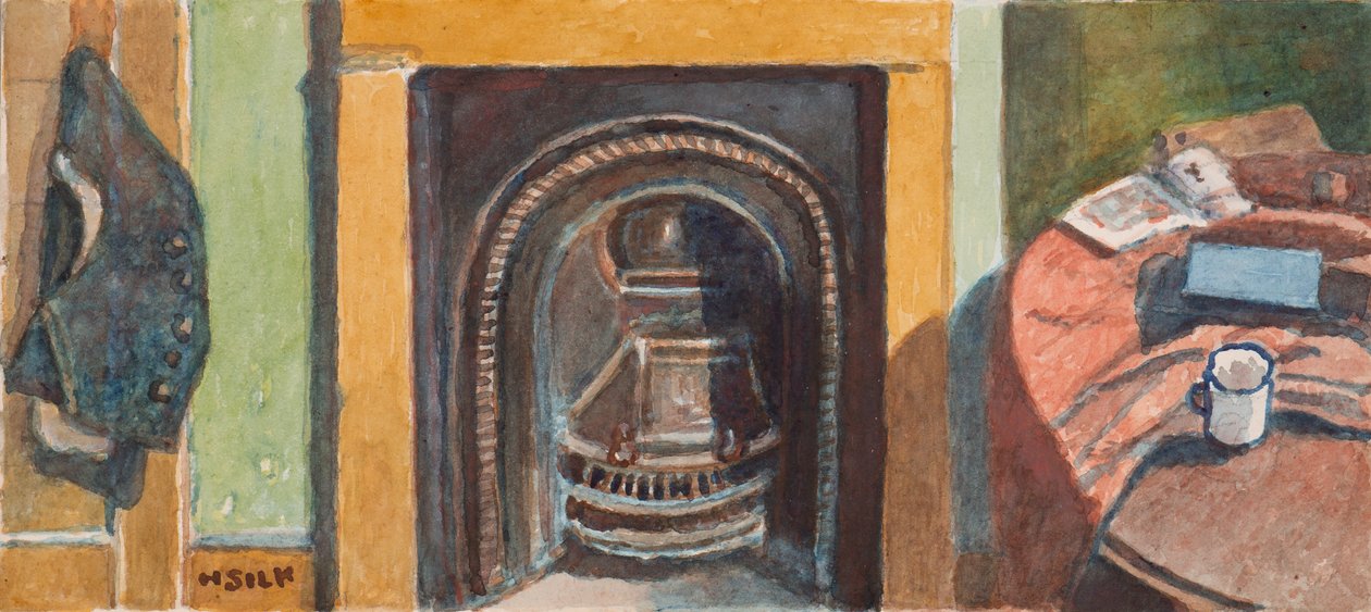 Kamin, ca. 1930 von Henry Silk