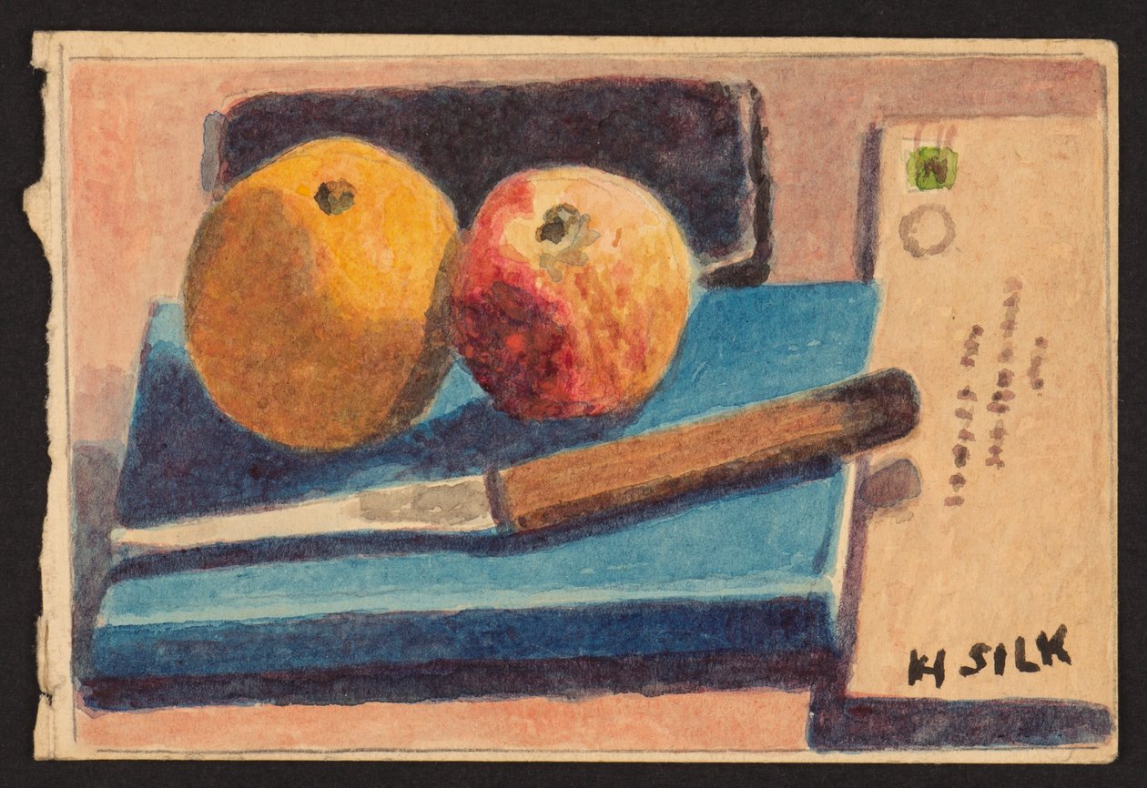 Frucht und Messer, ca. 1930 von Henry Silk