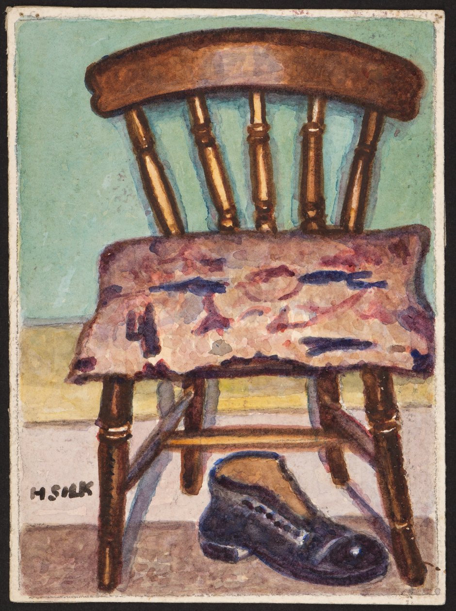 Küchenstuhl und Stiefel, ca. 1930 von Henry Silk