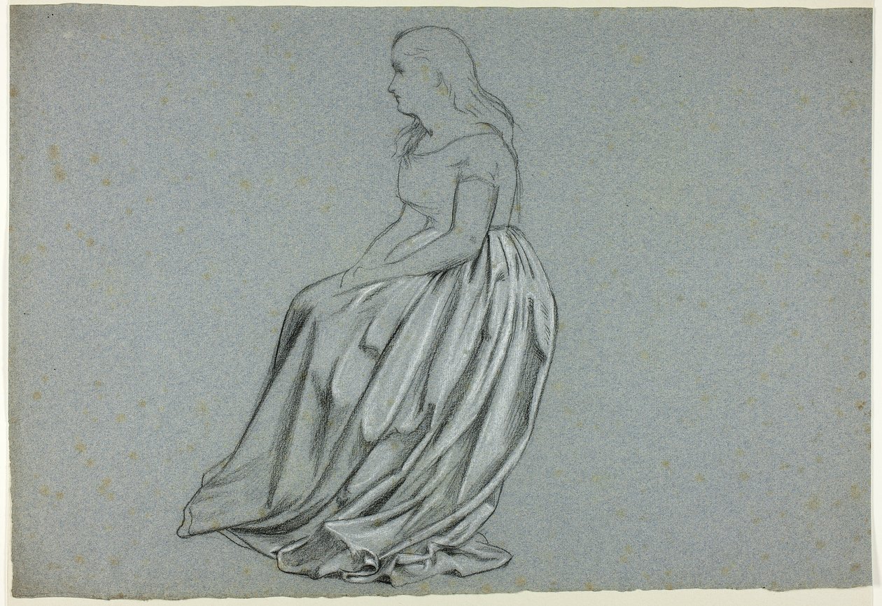 Profil einer sitzenden Frau von Henry Stacy Marks
