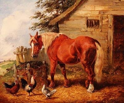 Vor dem Stall von Henry Thomas Alken