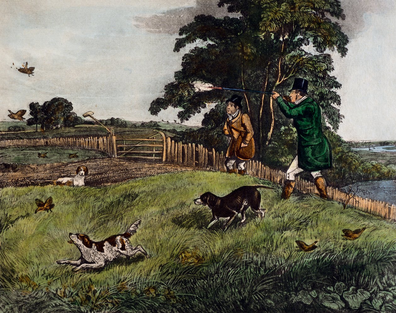 Rebhuhnjagd von Henry Thomas Alken