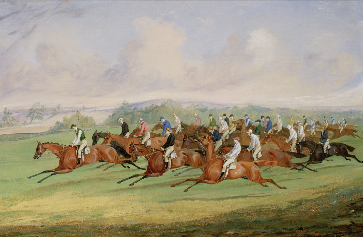 Der Start des Derbys von Henry Thomas Alken