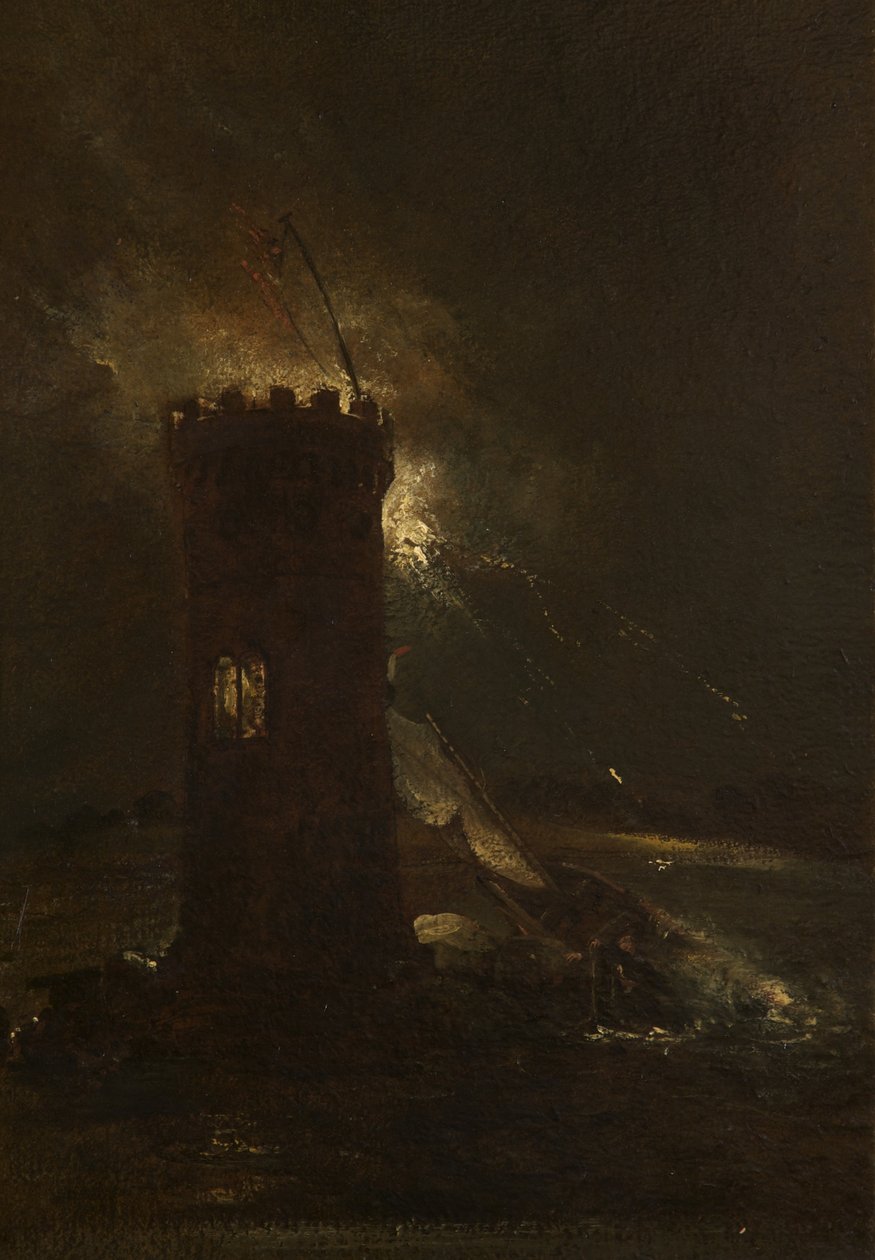 Tabley-Turm bei Nacht von Henry Thomson