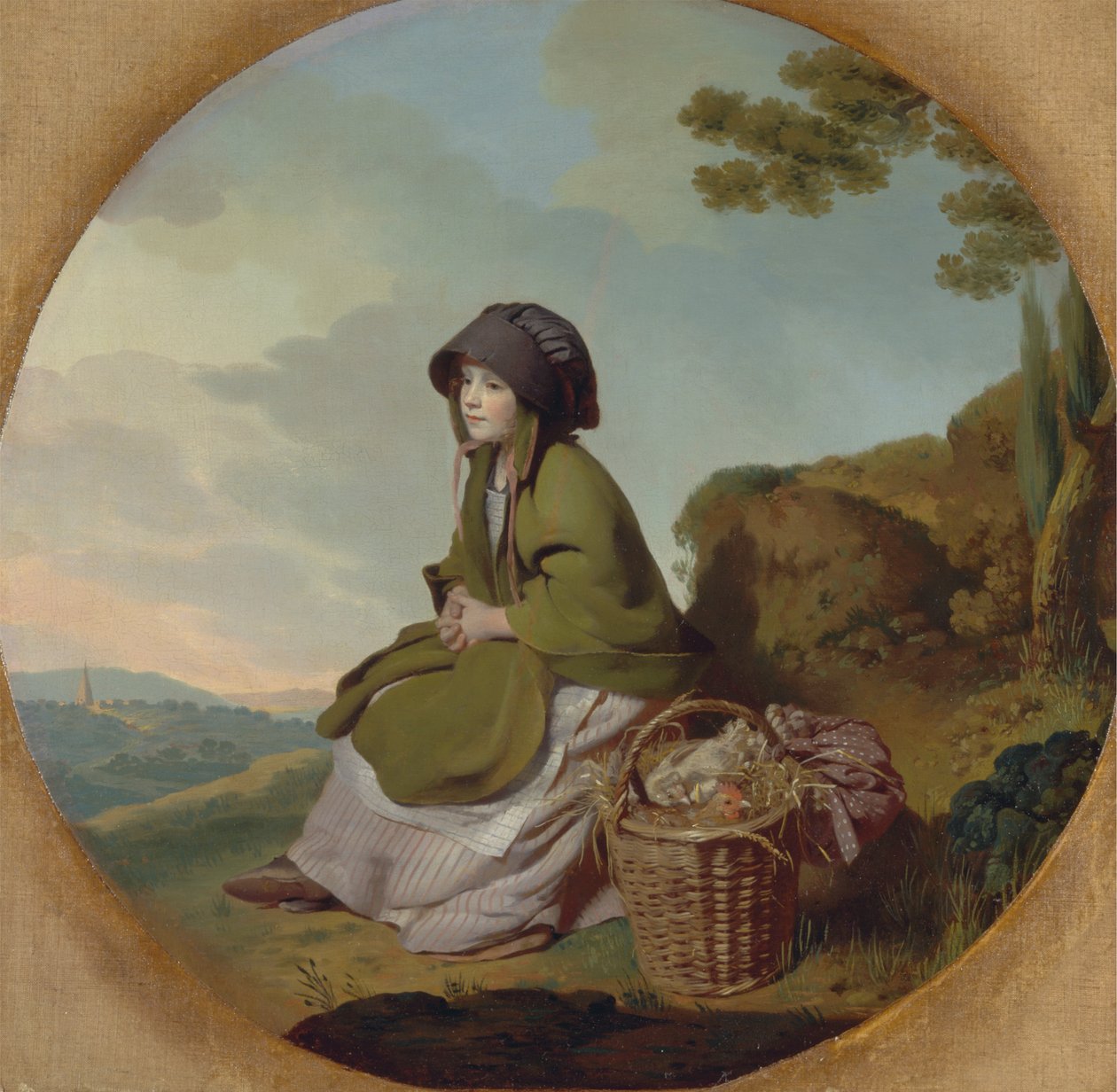 Ein Marktmädchen von Henry Walton