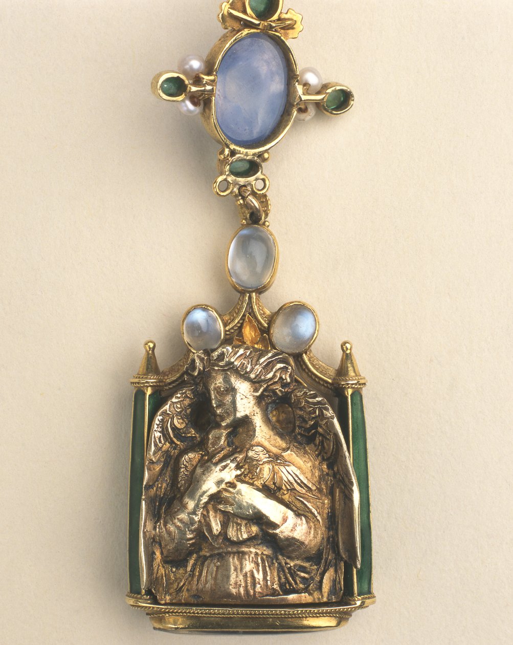 Detail des doppelseitigen Anhängers, ca. 1907-10 (Mischtechnik) von Henry Wilson
