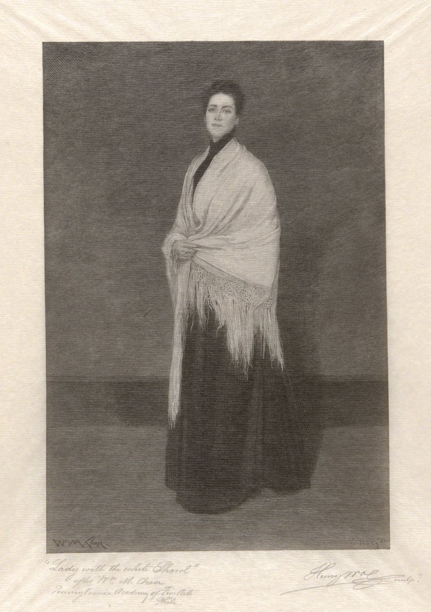 Dame mit dem weißen Schal von Henry Wolf