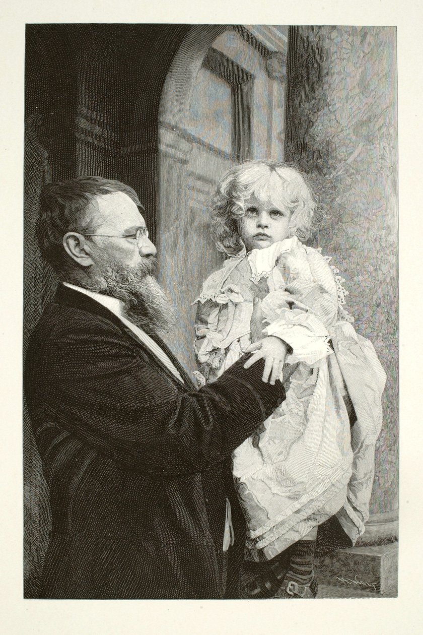 Lenbach und sein Kind von Henry Wolf