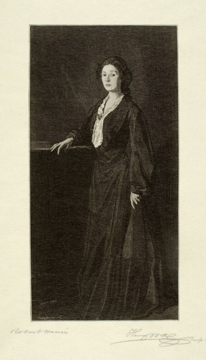 Porträt von Frau Henri von Henry Wolf