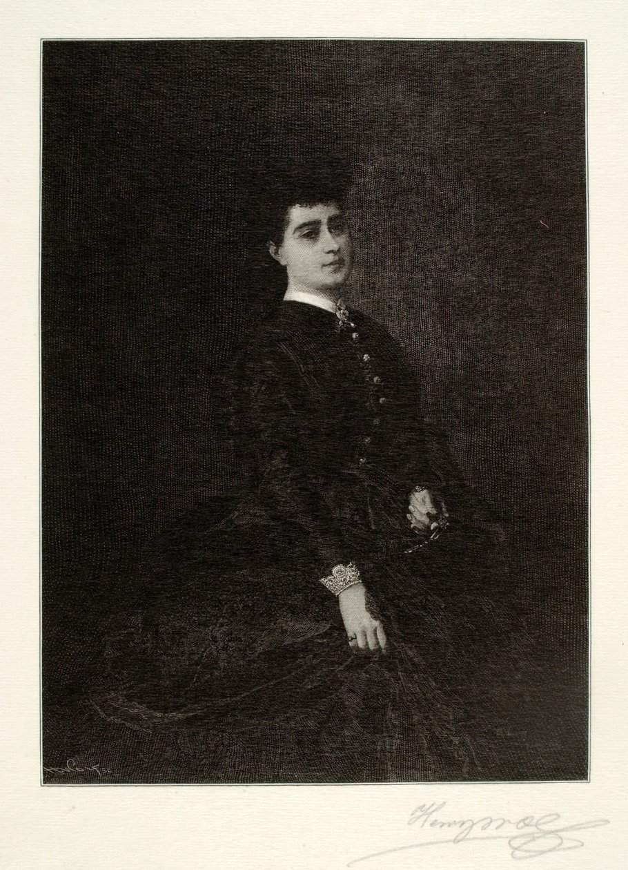Porträt einer spanischen Dame von Henry Wolf