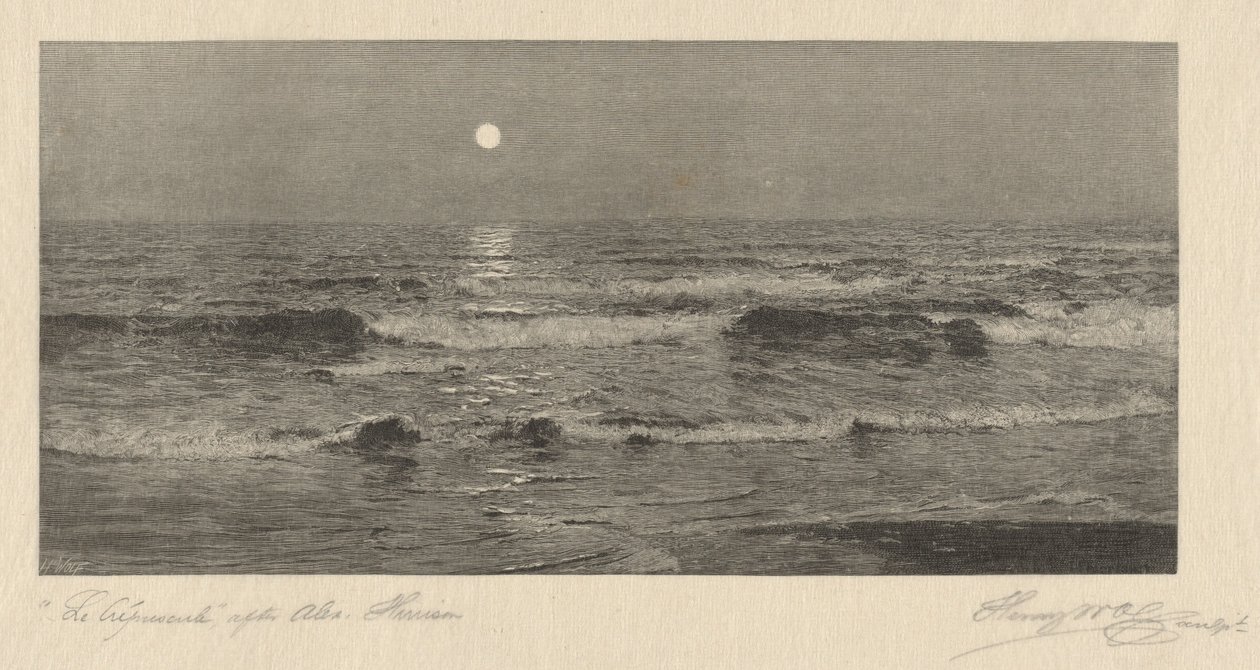 Le Crépuscule von Henry Wolf, after Alexander Harrison