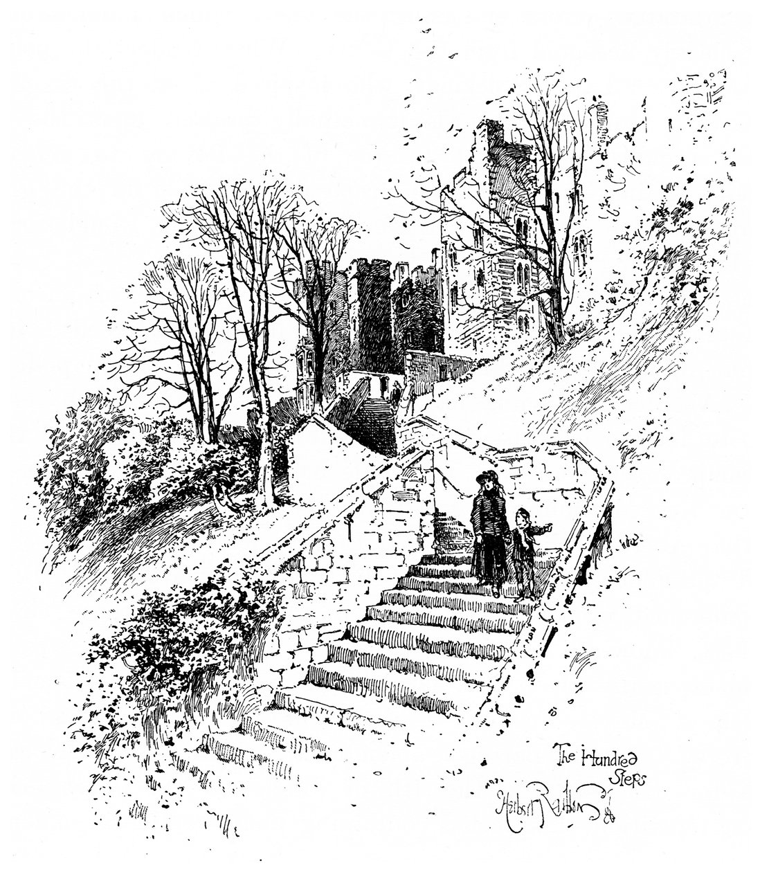 Die Hundert Stufen, Windsor Castle, ca. 1888 von Herbert Arthur
