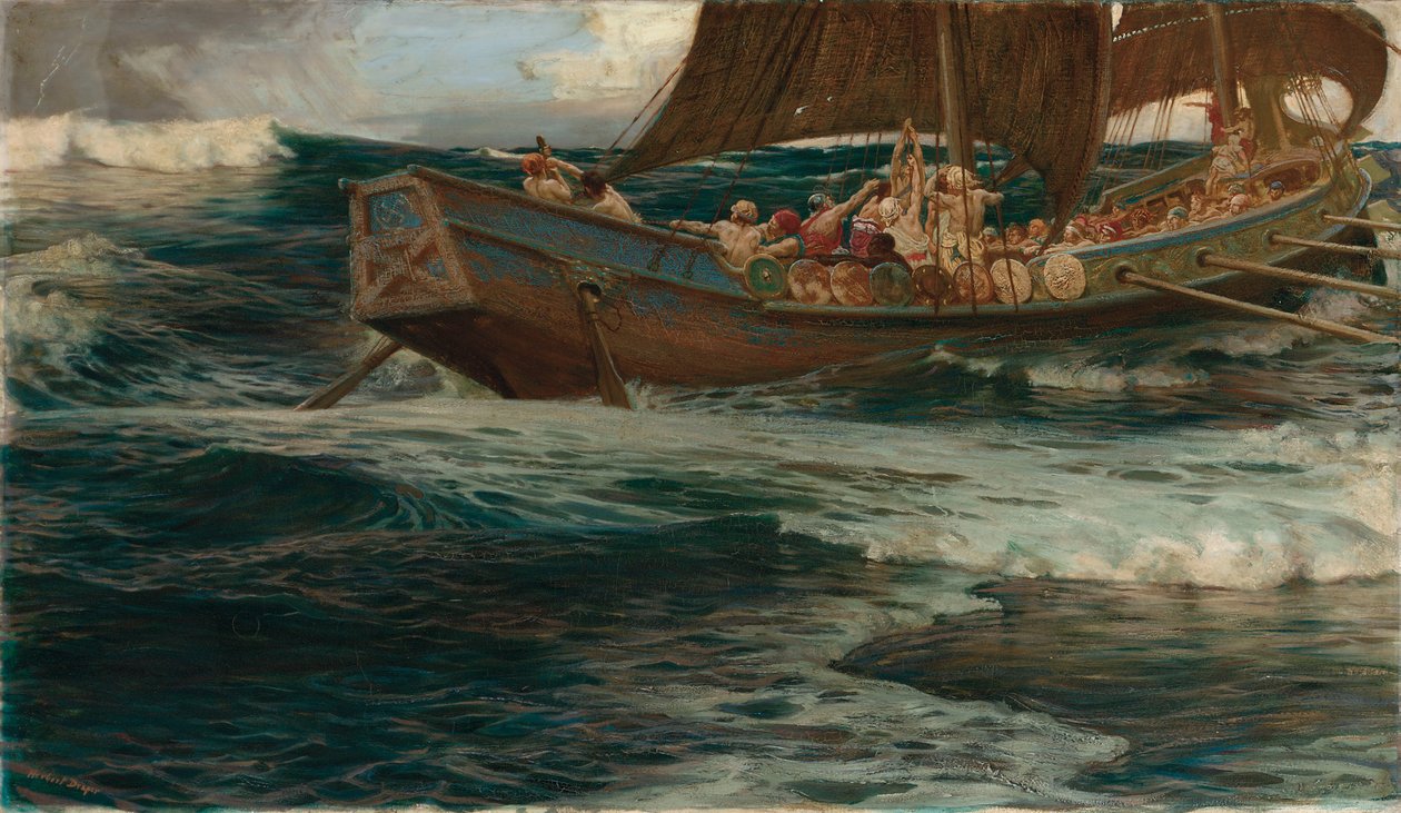 Zorn des Meeresgottes von Herbert James Draper