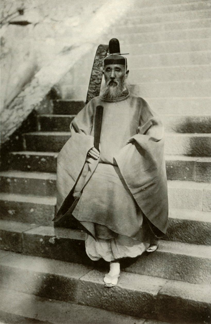 Ein Shinto-Priester, 1910 von Herbert Ponting