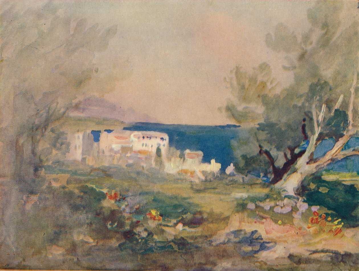 An der Mittelmeerküste, um 1880 von Hercules Brabazon Brabazon