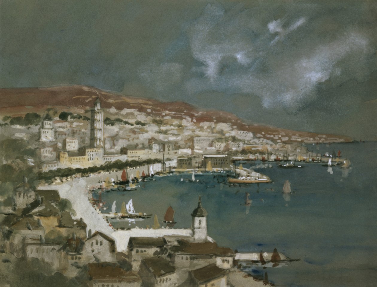 Der Hafen von Split, Kroatien von Hercules Brabazon Brabazon