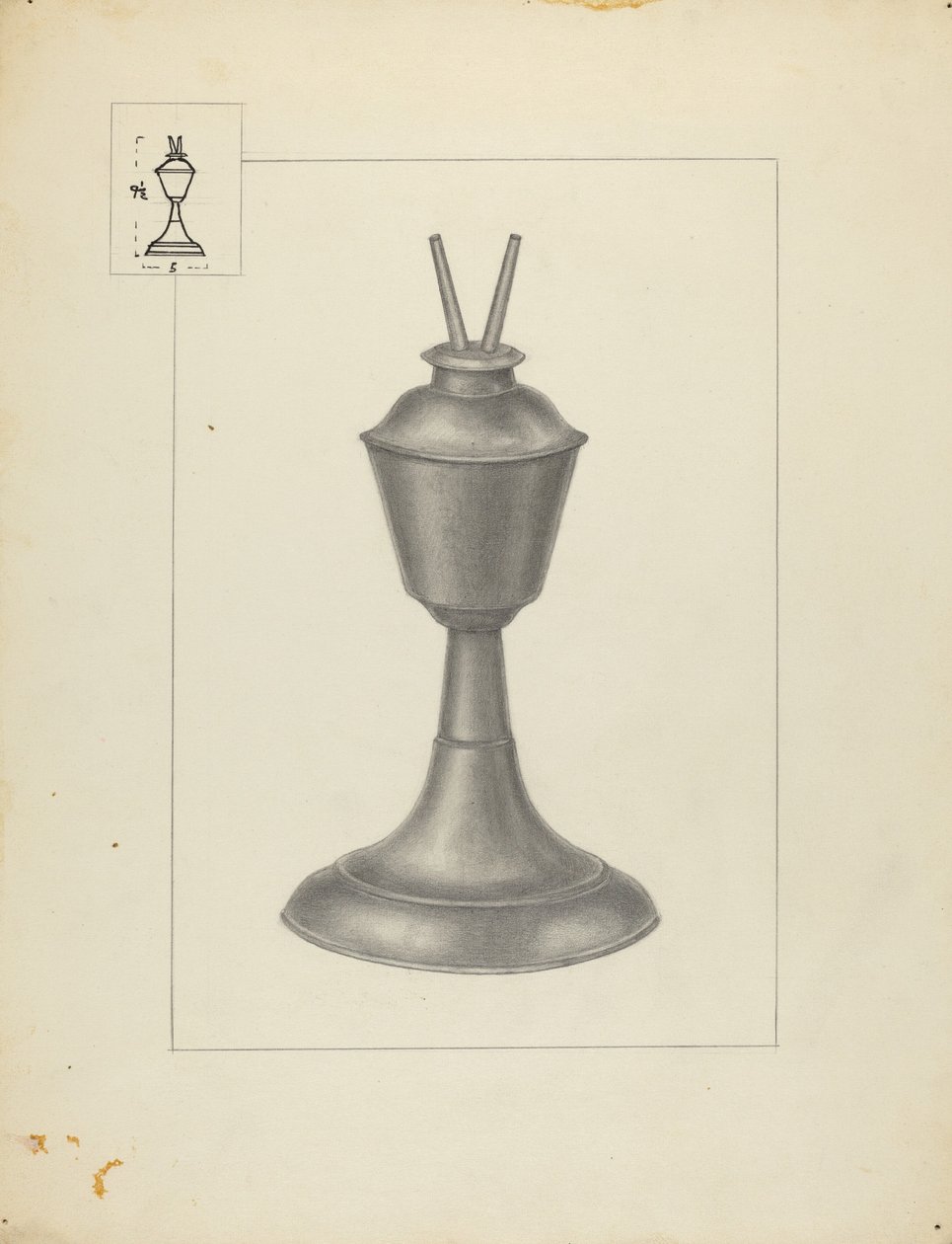 Camphenelampe von Herman Bader