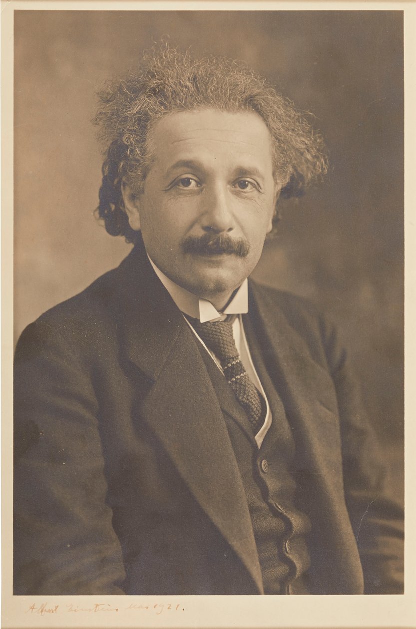 Porträt von Albert Einstein 1879-1955, 1921 von Herman Mishkin