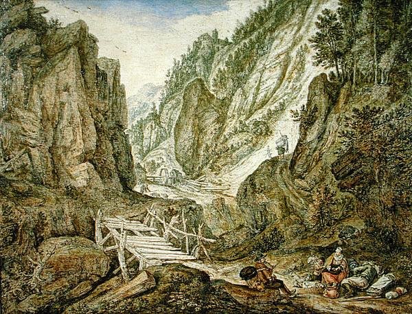 Gebirgslandschaft von Herman the Younger Saftleven