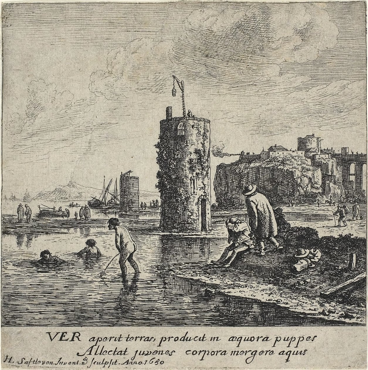 Frühling, 1650 von Herman the Younger Saftleven