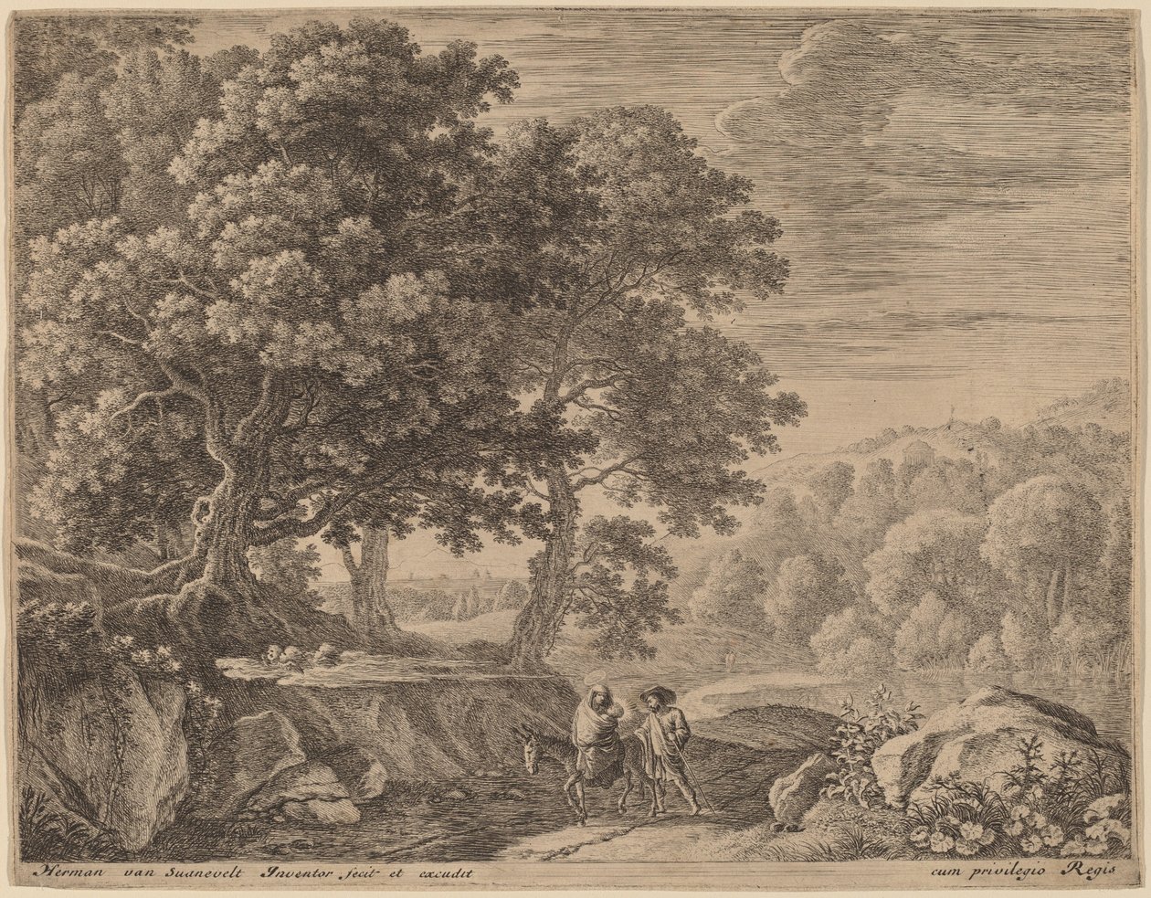 Die kleinen Engel auf dem Hügel von Herman van Swanevelt