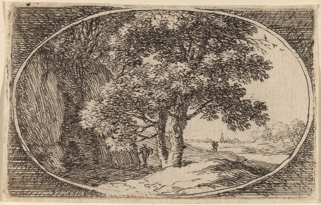 Der Baum mit dem doppelten Stamm von Herman van Swanevelt