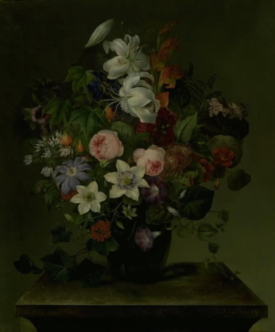 Blumenstrauß mit Winde und Efeu von Hermania Neergaard