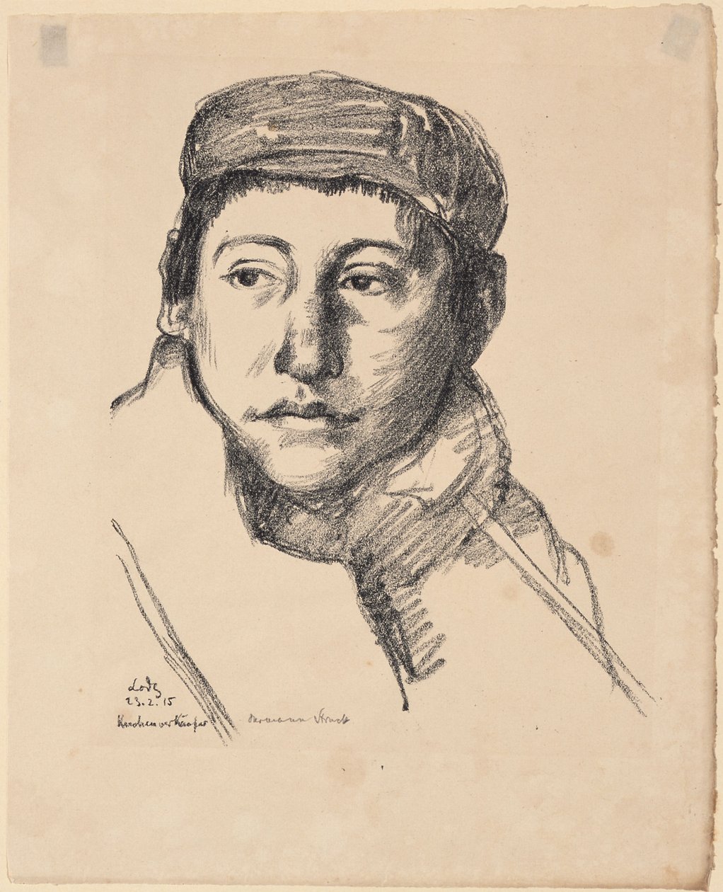 Kuchenverkäufer in Lodz I. von Hermann Struck