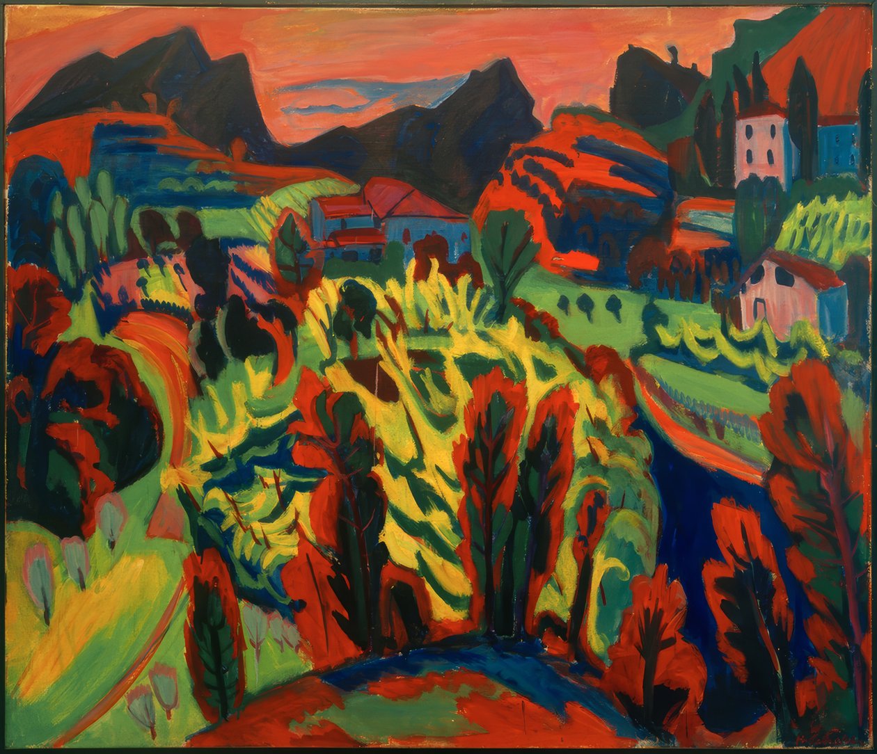 Tessiner Berglandschaft von Hermann Scherer