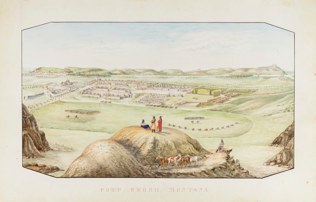 Fort Keogh, Montana-Territorium von Hermann Stieffel