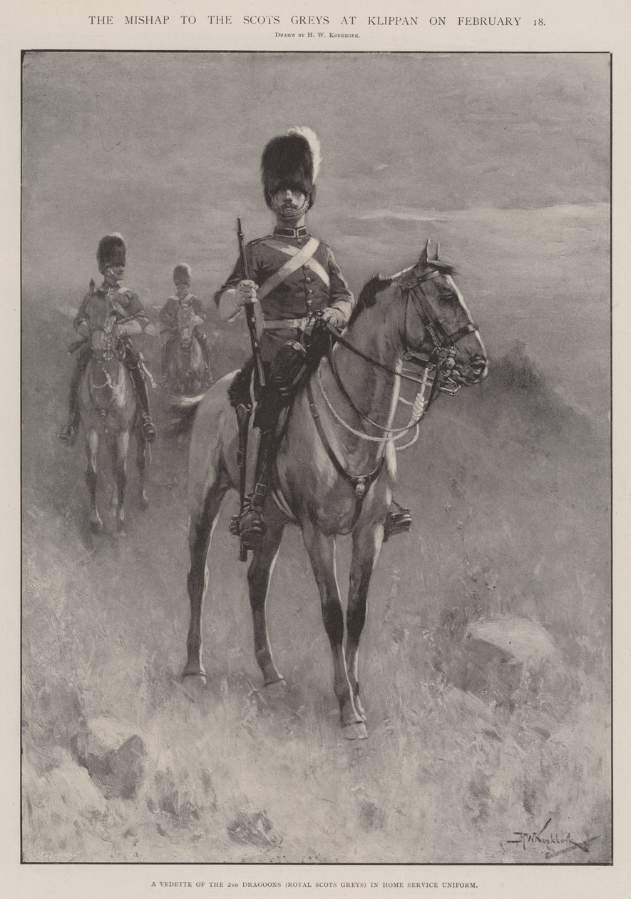 Das Missgeschick der Scots Greys bei Klippan am 18. Februar von Hermanus Willem Koekkoek