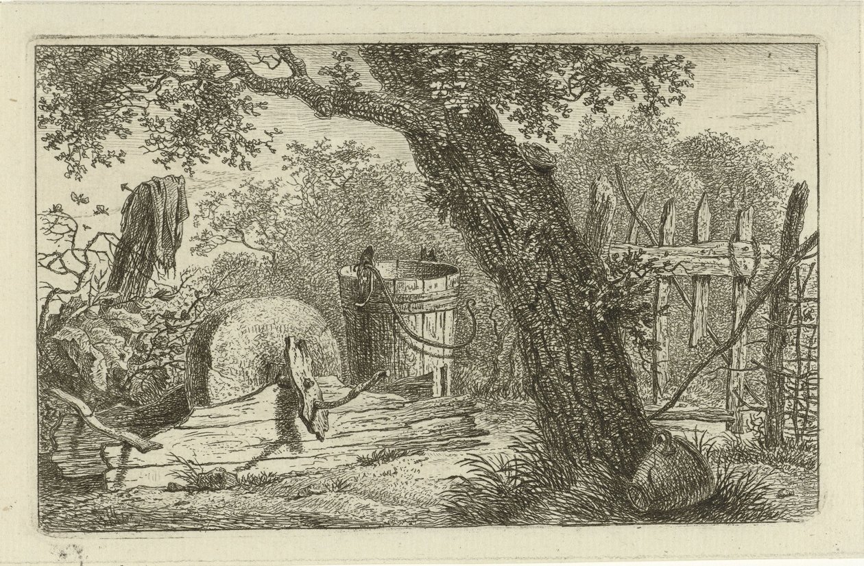 Landschaft mit Schleifstein von Hermanus Fock