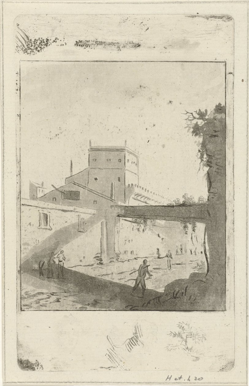 Stadtansicht (Italienische Landschaft) von Hermanus Fock