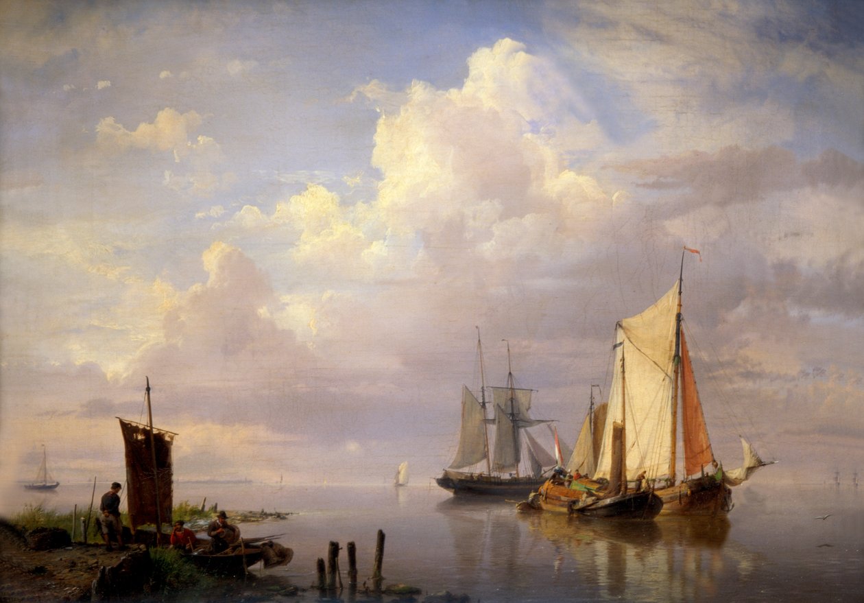 Eine ruhige See, 1852 von Hermanus Koekkoek