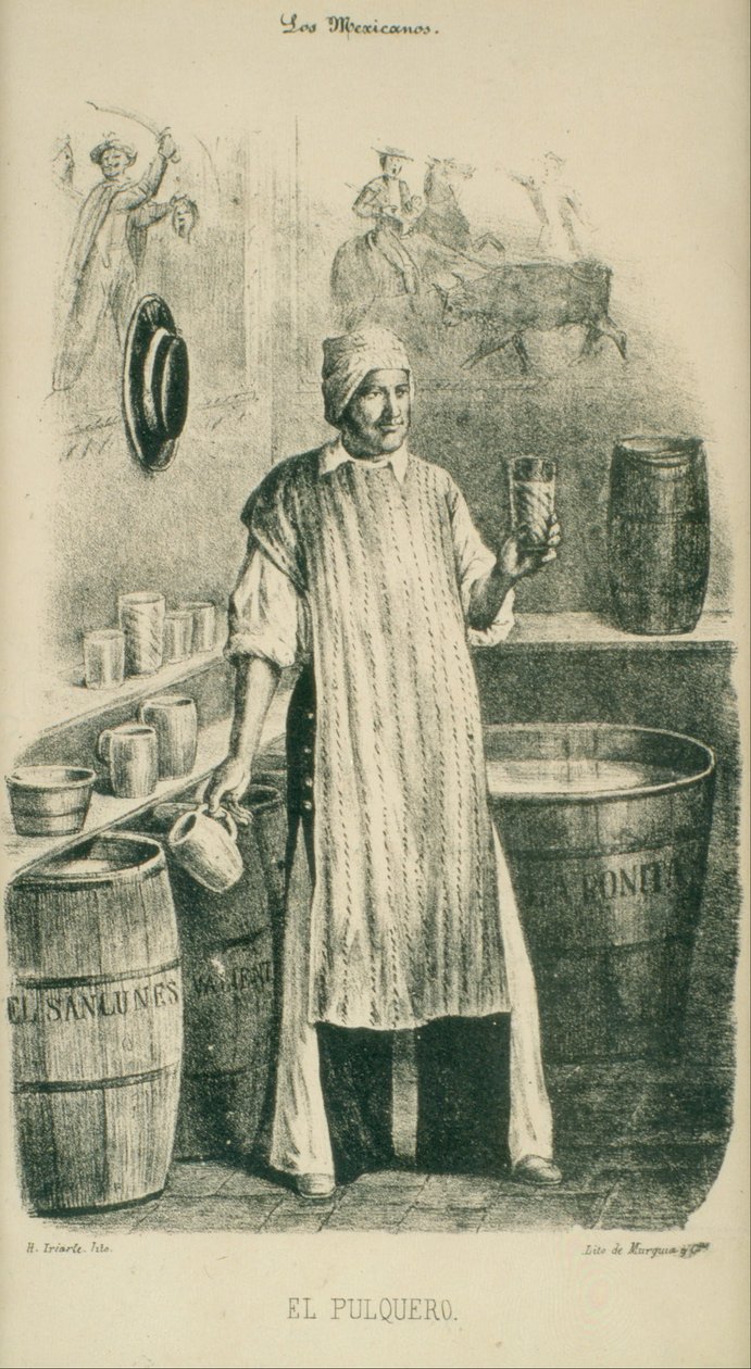 Der Pulque-Verkäufer von Hesiquio Iriarte