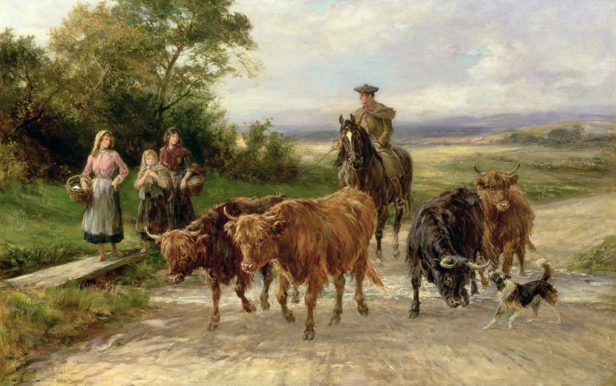 Der gutaussehende Viehtreiber, 1904 von Heywood Hardy