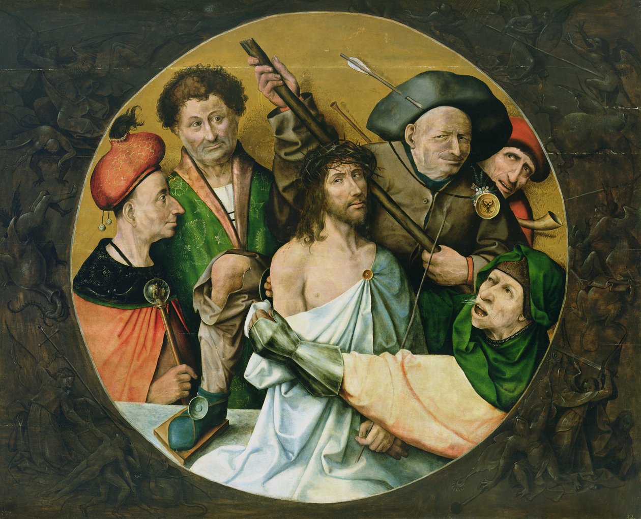 Christus mit Dornen gekrönt, 1510 von Hieronymus Bosch