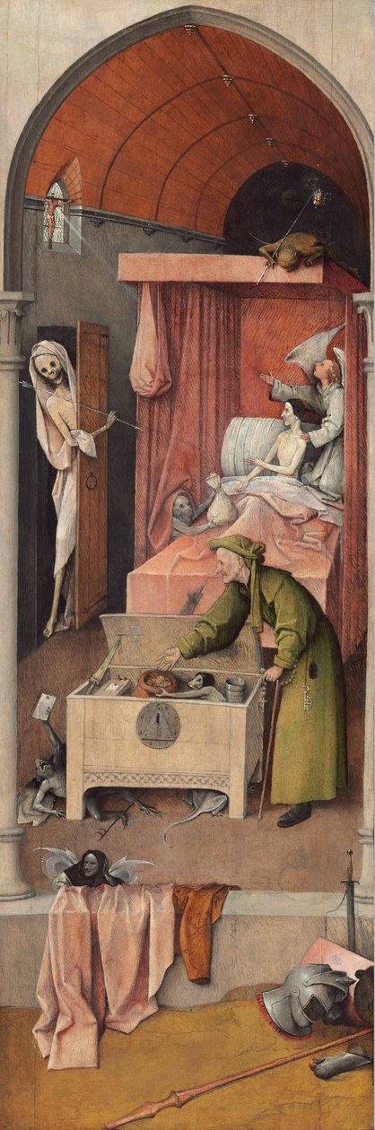 Der Tod und der Geizhals von Hieronymus Bosch