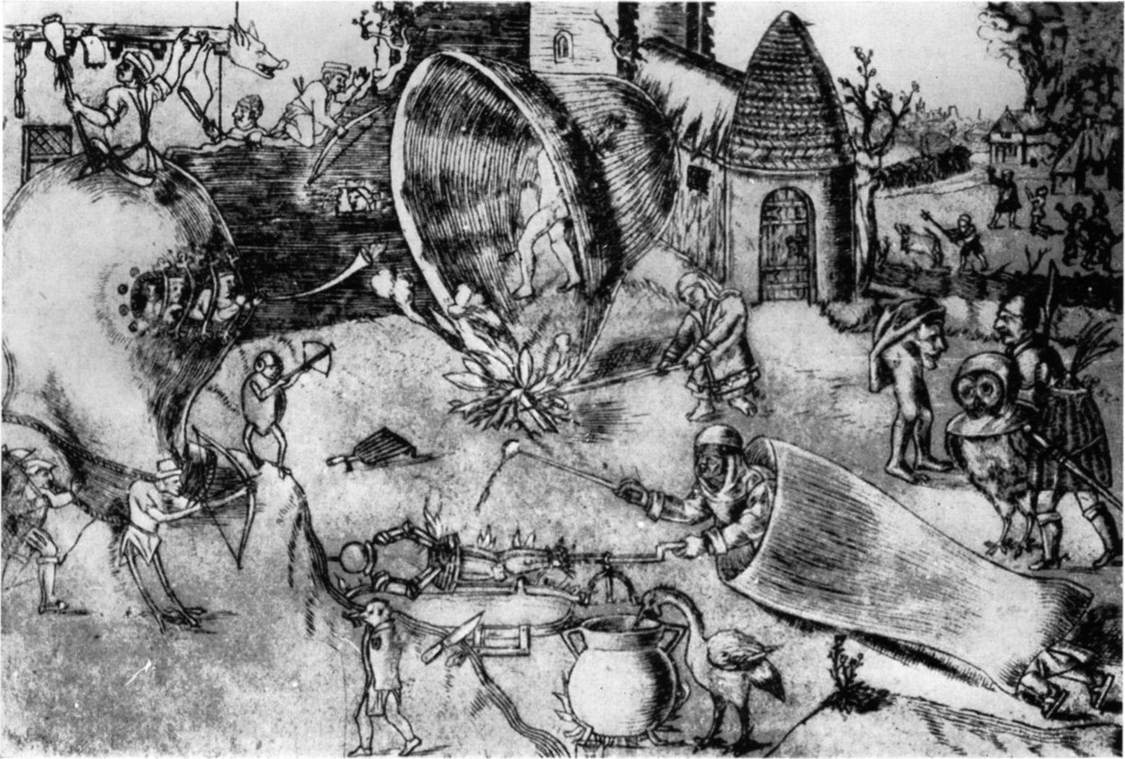 Groteske Kampfszene von Hieronymus Bosch