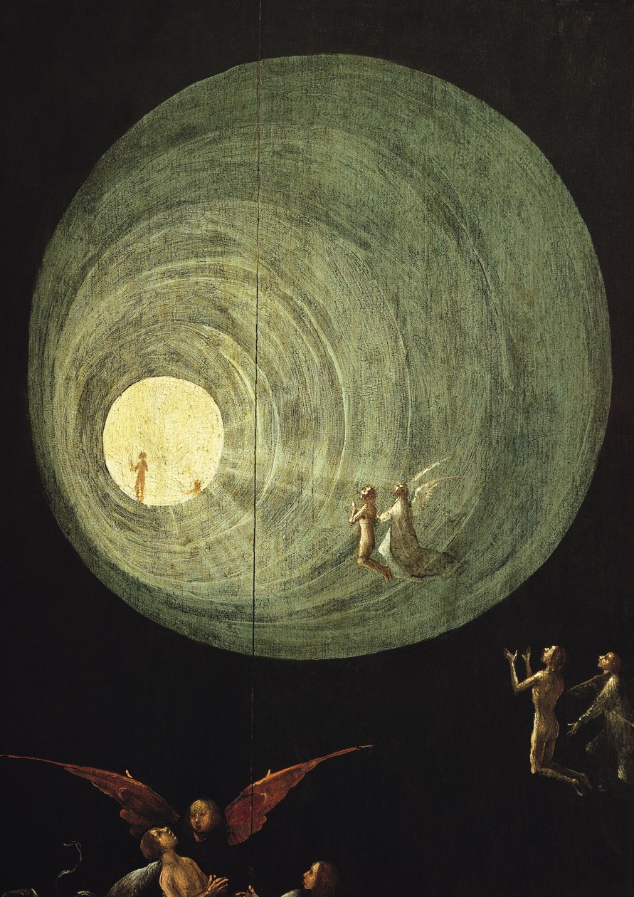Der Aufstieg der Seligen, Detail von einem Altarbild, das als das Jüngste Gericht gilt von Hieronymus Bosch