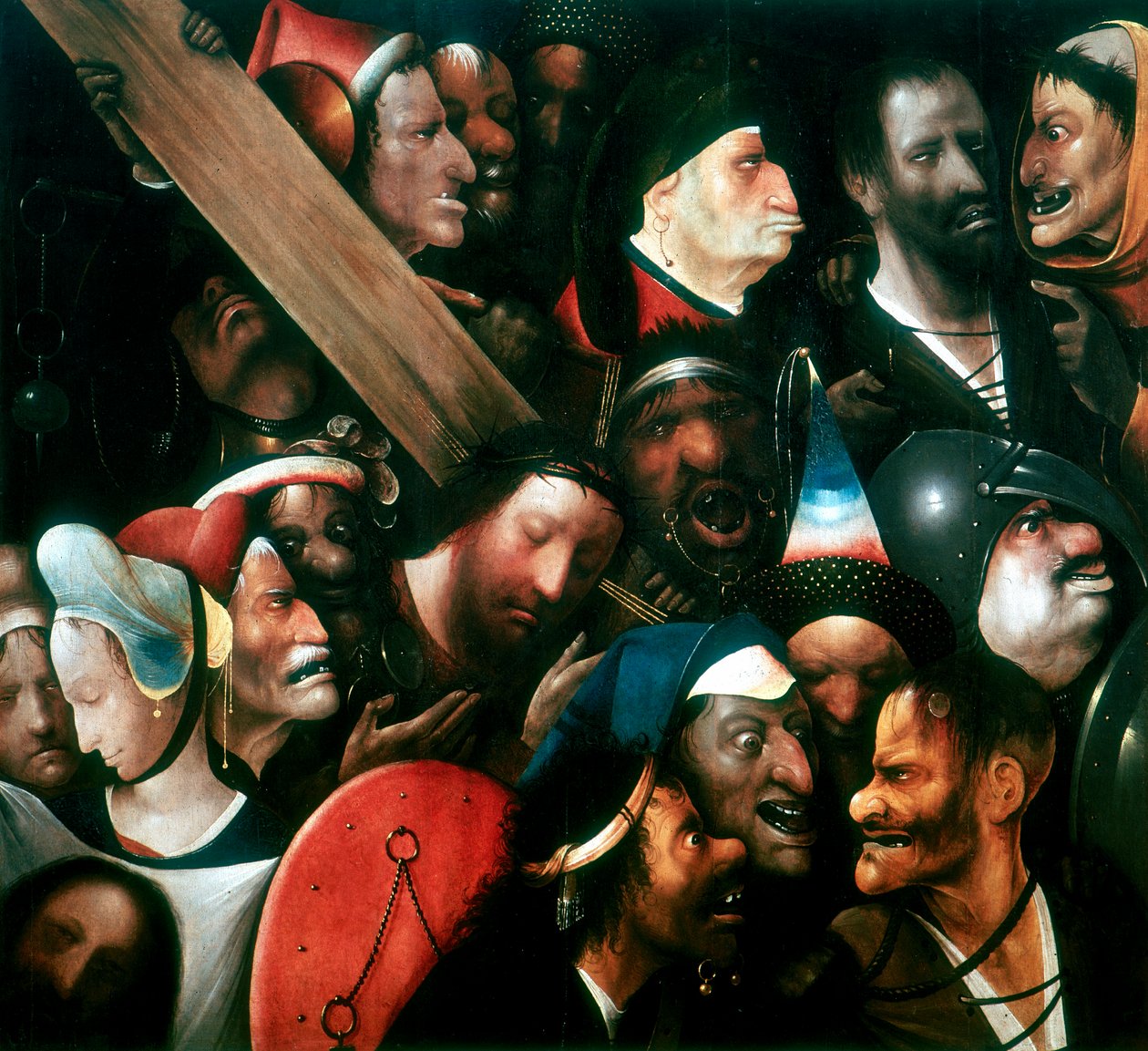 Das Kreuz tragen, ca. 1480-1516 von Hieronymus Bosch