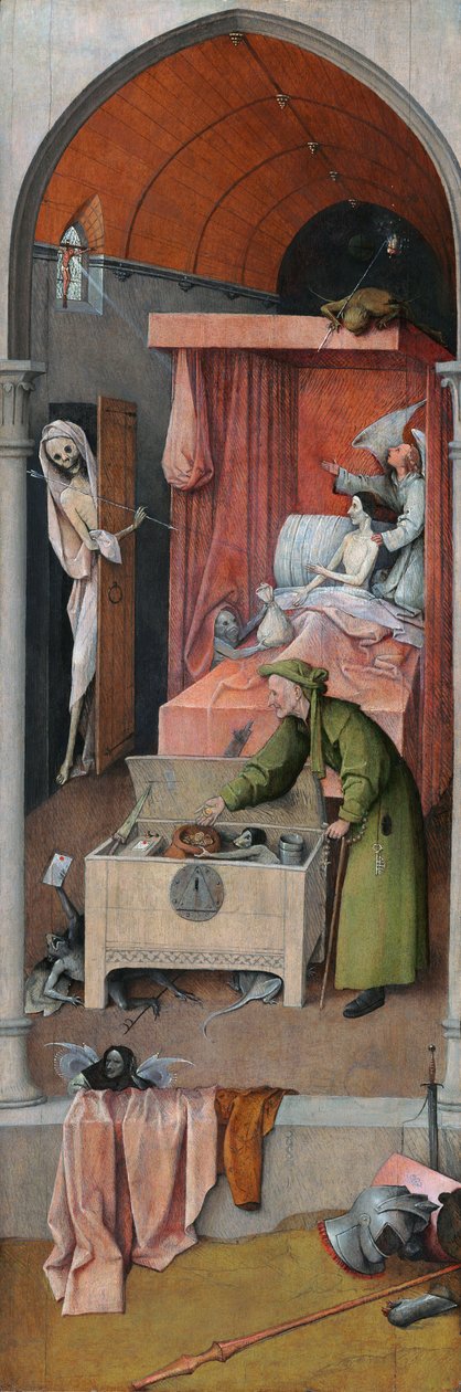 Der Tod und der Geizhals von Hieronymus Bosch