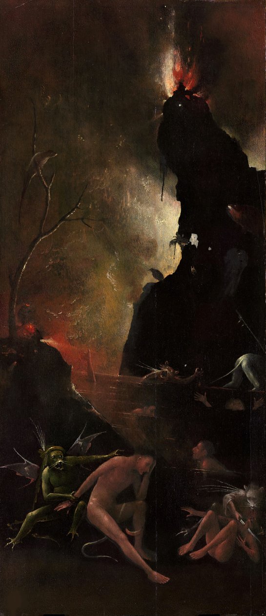 Vier Visionen des Jenseits, ca. 1490-1510 von Hieronymus Bosch