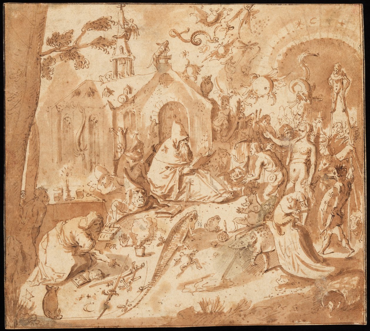 Die Versuchung des heiligen Antonius von Hieronymus Bosch