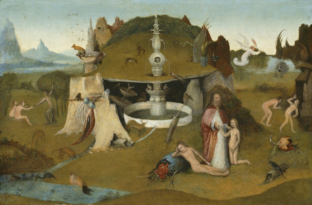 Der Garten des Paradieses, 1510-20 von Hieronymus Bosch