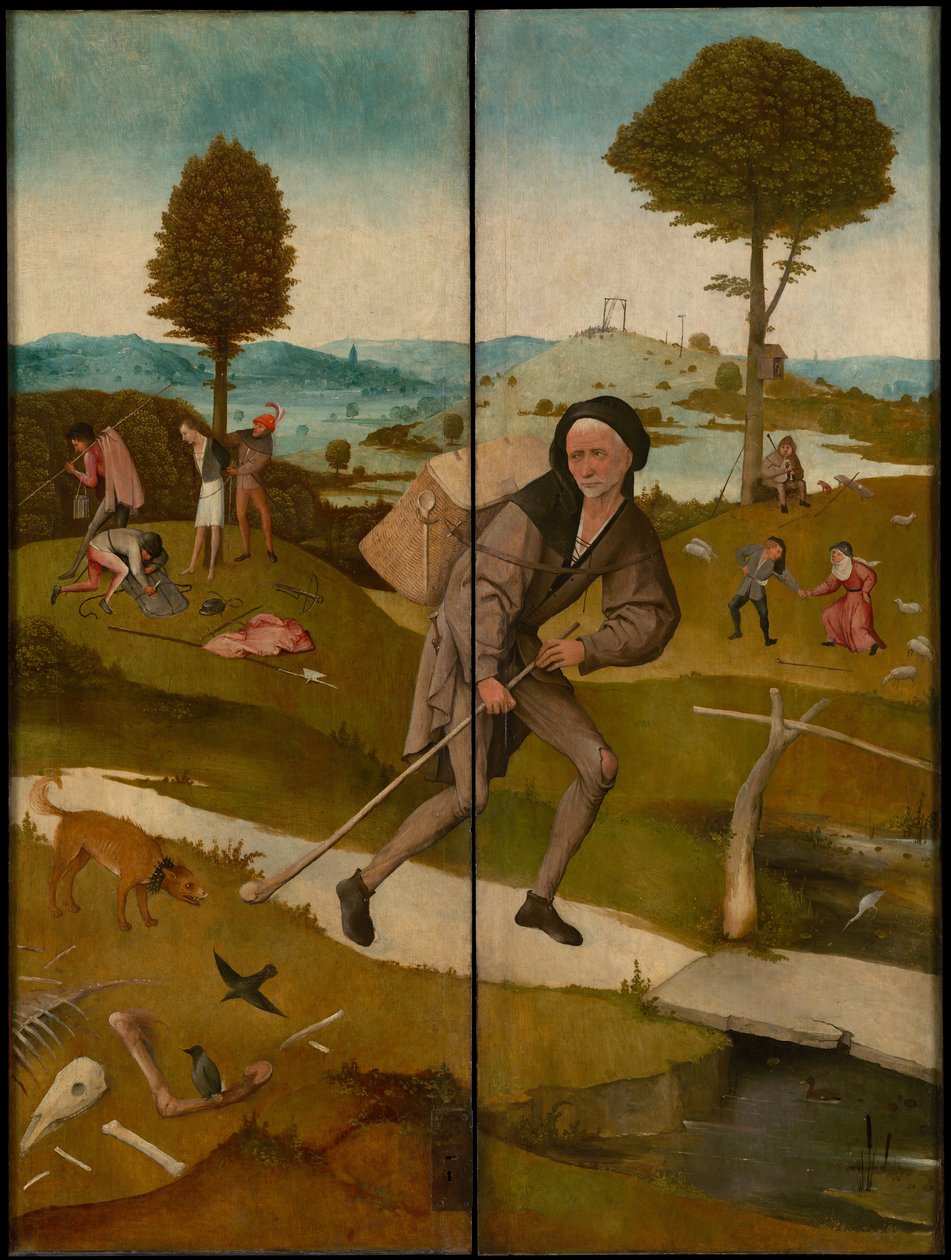 Der Heuwagen-Triptychon, ca. 1516 (Außenansicht) von Hieronymus Bosch