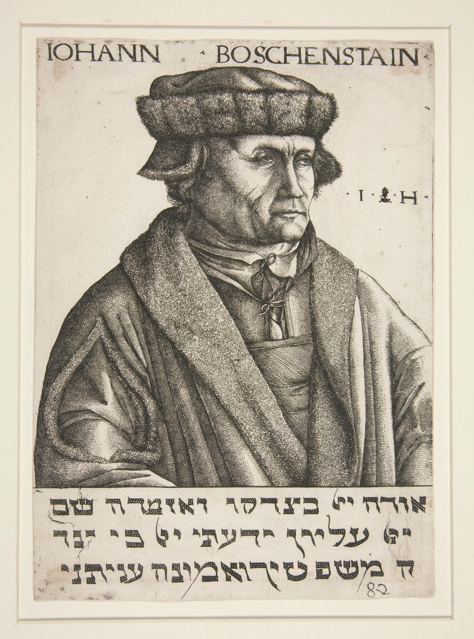 Porträt von Johann Böschenstein von Hieronymus Hopfer