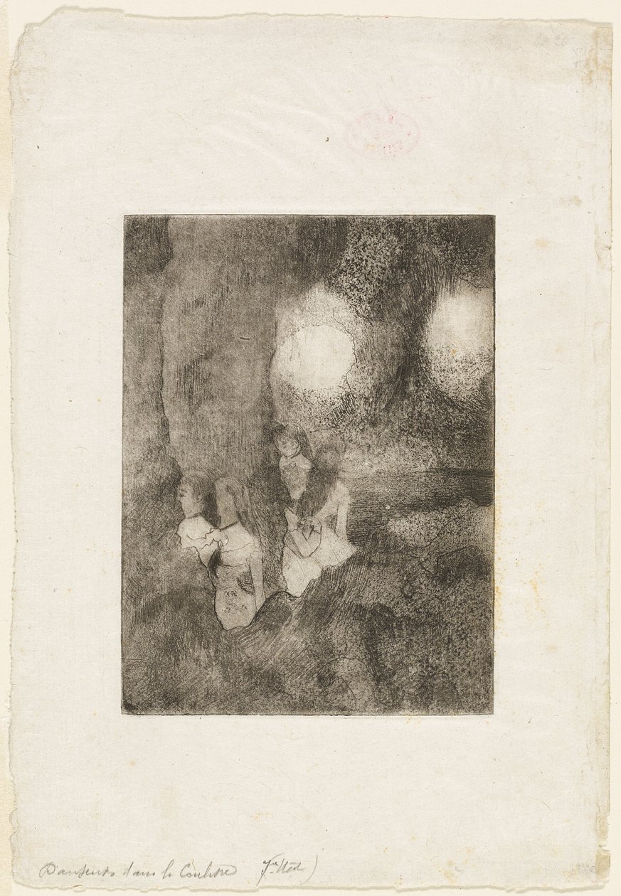 Tänzer in den Kulissen von Hilaire Germain Edgar Degas