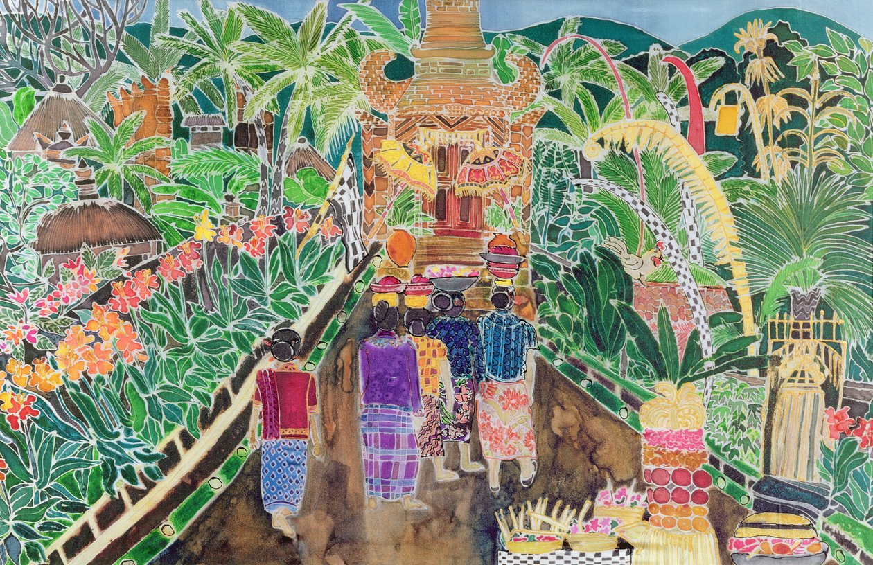 Prozession, Peliatan, Bali, 1996 von Hilary Simon