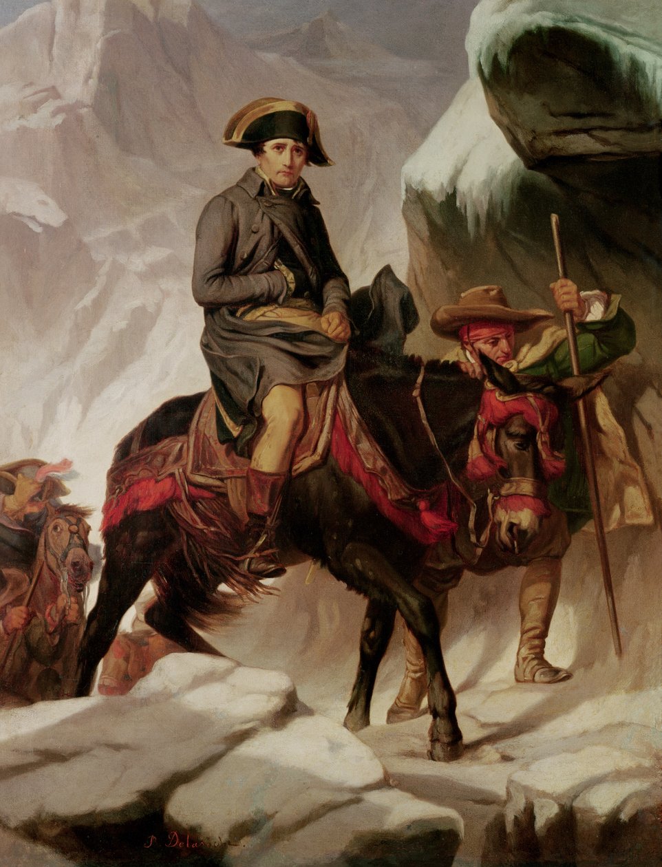 Napoleon Bonaparte (1769-1821) überquert die Alpen von Hippolyte Delaroche